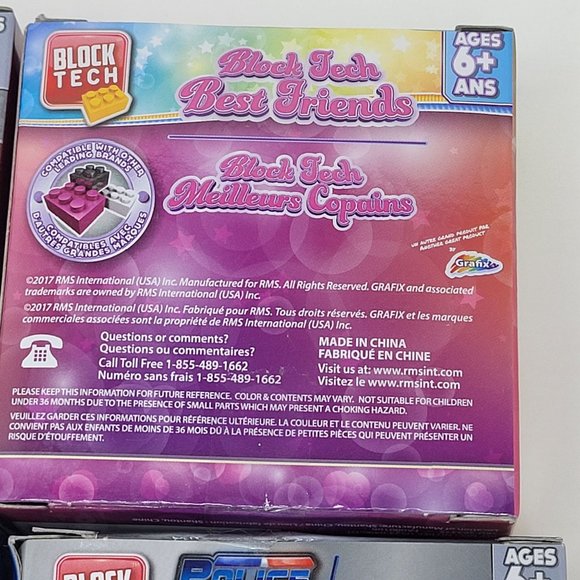 New Block Tech Figurines Lot of 4 - Fire, Police, Turbo Racers, Best Friends - Picture 9 of 16